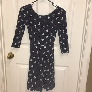 Anchor Print Dress